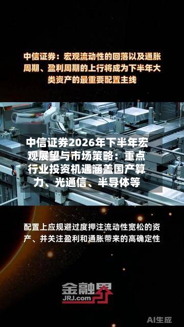 中信证券2026年下半年宏观展望与市场策略：重点行业投资机遇涵盖国产算力、光通信	、半导体等-第2张图片
