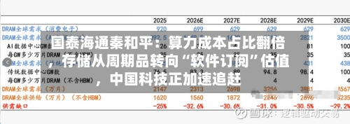 国泰海通秦和平：算力成本占比翻倍	，存储从周期品转向“软件订阅”估值，中国科技正加速追赶-第3张图片