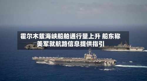 霍尔木兹海峡船舶通行量上升 船东称美军就航路信息提供指引-第2张图片