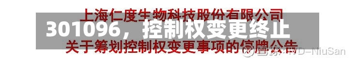 301096，控制权变更终止-第3张图片
