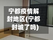 宁都疫情解封地区(宁都封城了吗)