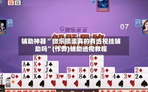 辅助神器“ 微乐掼蛋真的有透视挂辅助吗”(作弊)辅助透视教程-第2张图片