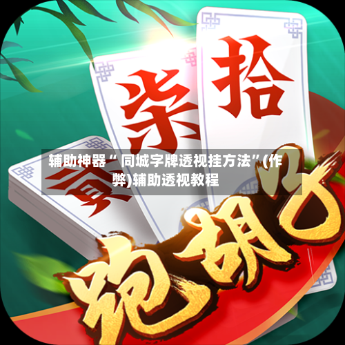 辅助神器“ 同城字牌透视挂方法”(作弊)辅助透视教程-第2张图片