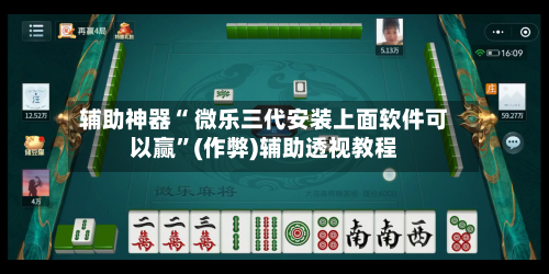 辅助神器“ 微乐三代安装上面软件可以赢”(作弊)辅助透视教程-第3张图片