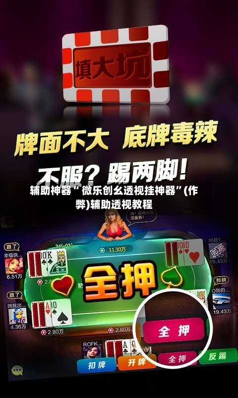 辅助神器“ 微乐创幺透视挂神器”(作弊)辅助透视教程