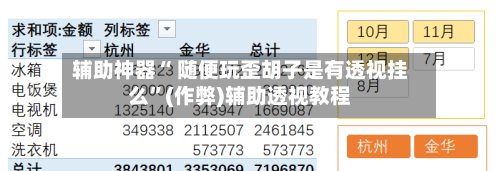 辅助神器“ 随便玩歪胡子是有透视挂么”(作弊)辅助透视教程